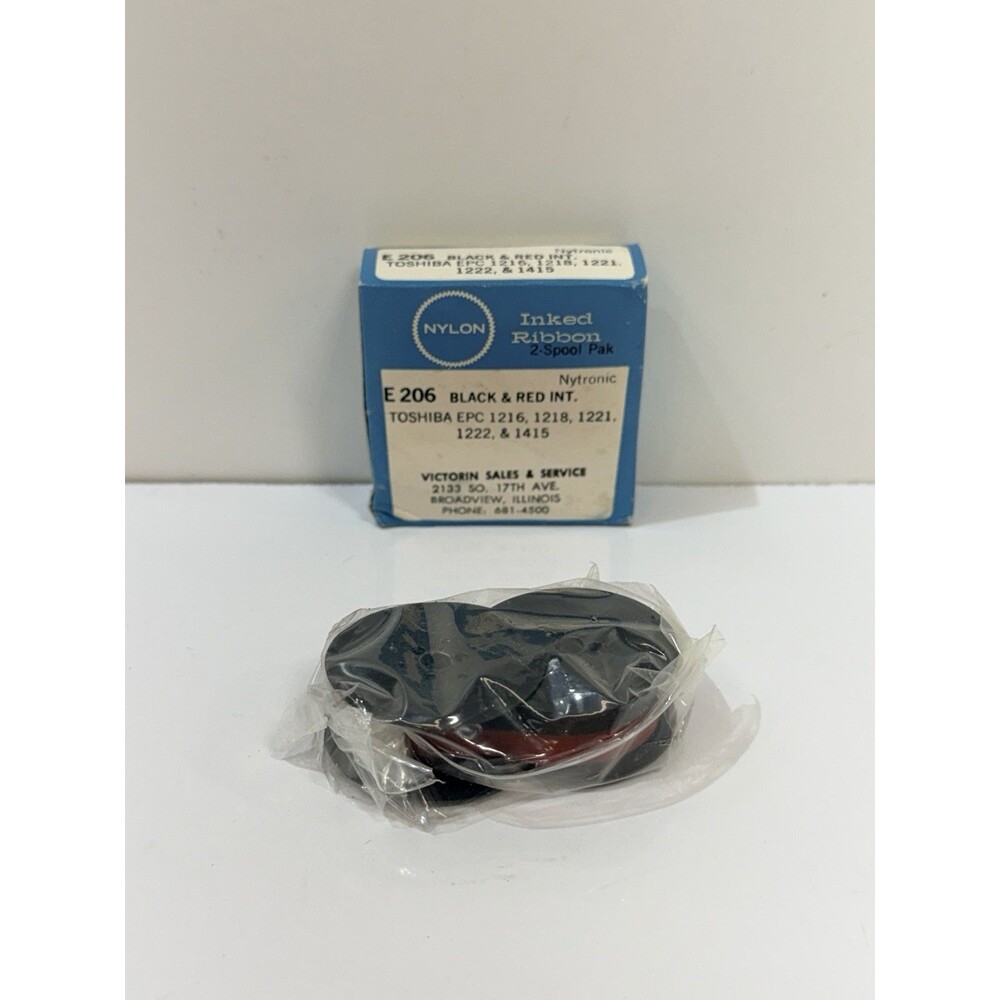 Distinctive Quality Inked Ribbon (Ink Ribbon Black Red Dry) E206 Toshiba